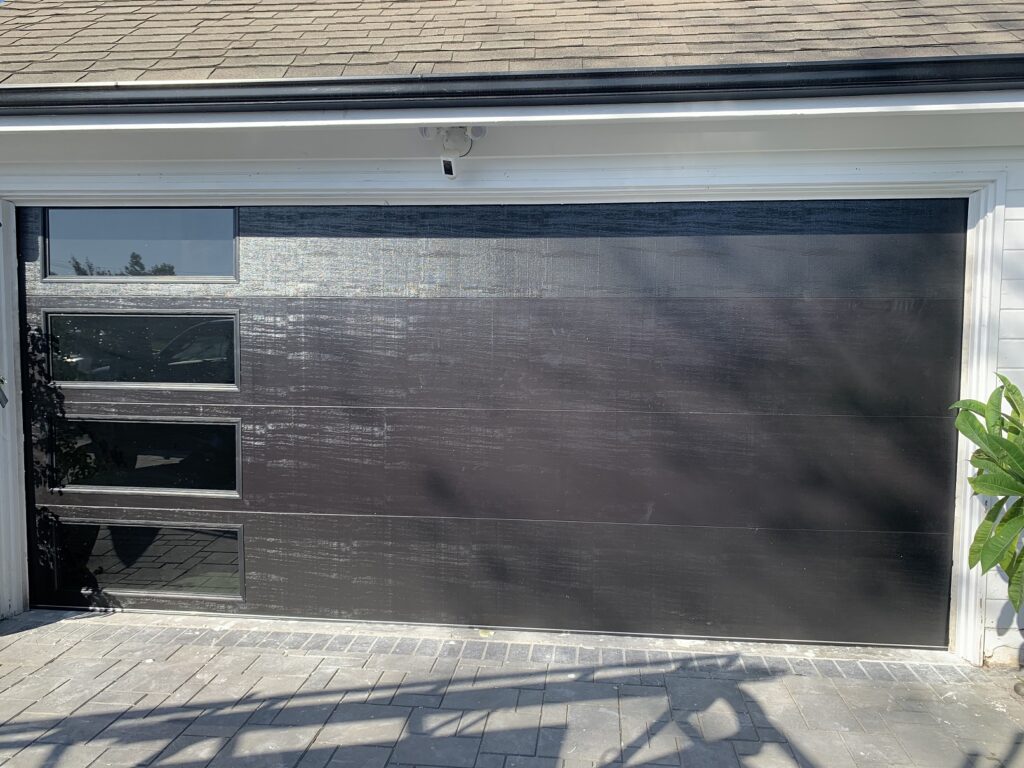 Modern Flushed Black with Clear Windows