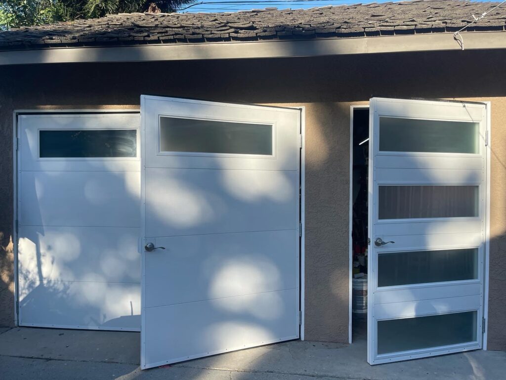 Swing Doors with Frosted Windows