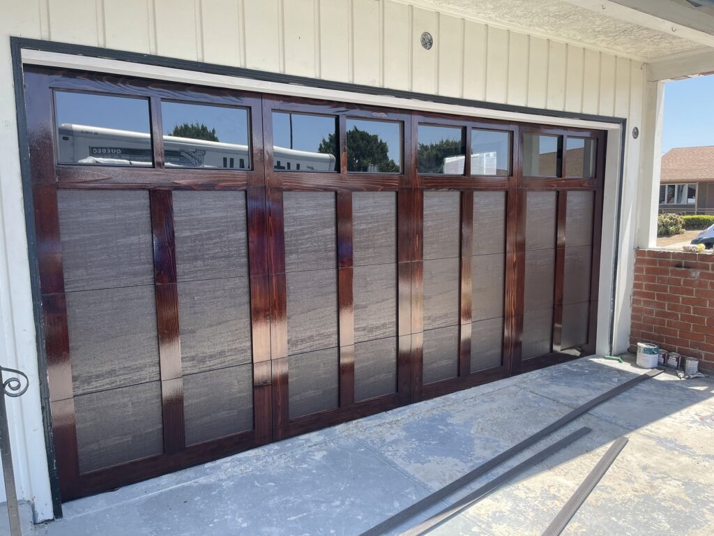 Custom Steelback Door with Cedar Wood Overlay