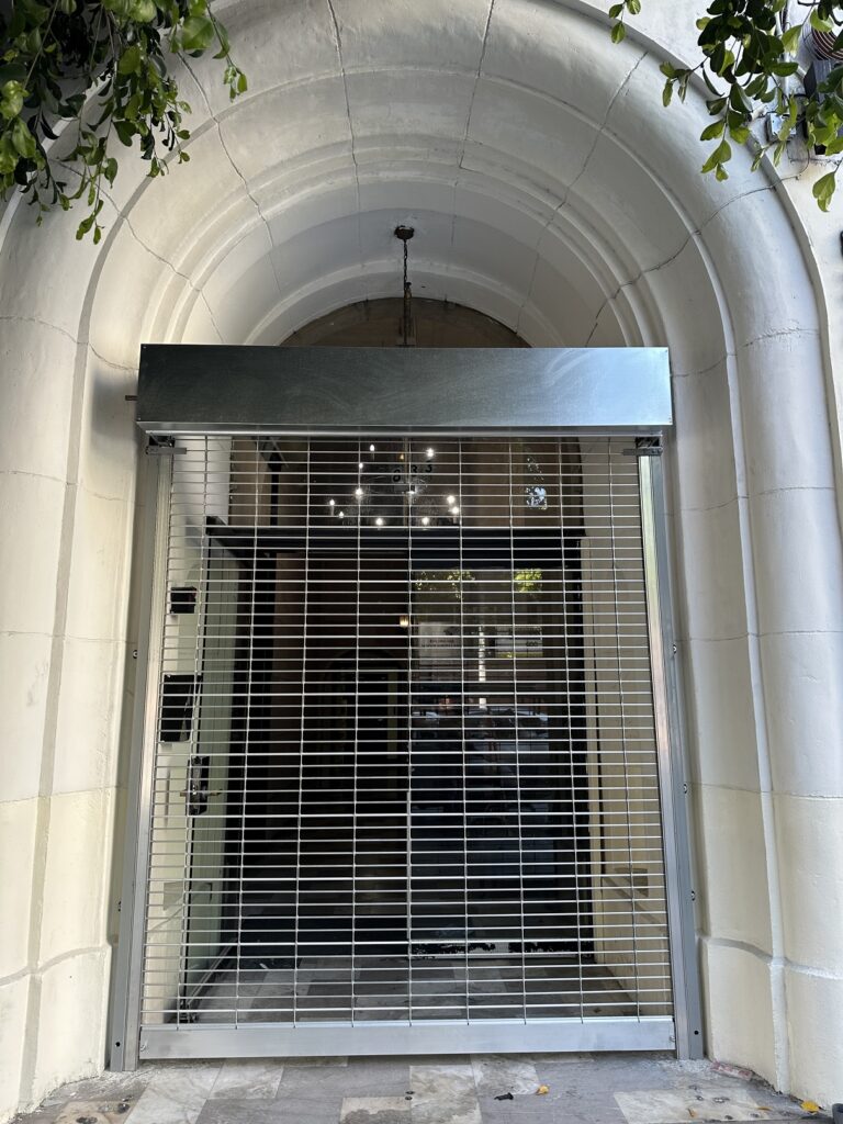 Aluminum Grill Commercial Door